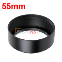 2pcs 55mm Standard Metal Lens Hood for cano nikon 18-55/55-200 DSLR Camera lens accessories