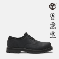 Timberland官方旗艦 男款黑色皮革防水休閒鞋|A69T9W02