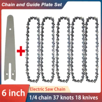 Chainsaw Chain 6 Inches Chain Rechargeable Saw Mini Electric Chainsaw Cordless Saw Carpentry Gardening Tools Electric Wood Saw