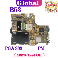 Notebook B53 Mainboard For ASUS PRO ADVANCED B53F B53J B53E B53S Laptop Motherboard Support I3 I5 PM REV:2.0