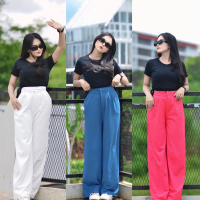 ByJennie - Jennie Knit Pants Premium Celana Panjang Kantor Highwaist Jumbo Kulot Lembut Melar Nyaman