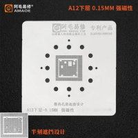 Amaoe A12 BGA Reballing Stencil for IPHONE A12 CPU IC Chip Tin Planting Soldering Net 0.15MM Thickne