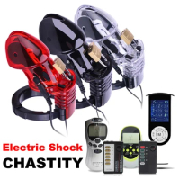 Hot Selling Electro Shock Penis Ring Chastity Belt Penis LockElectric Shock CB6000 Male Chastity Devices Cock Cage Sex Toys