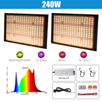 Dimmable 120W 240W QB288 lm281b+ Quantum Grow Tech LED Board full spectrum 3000K 3500K 5000Kwith uv ir indoor growth and bloom