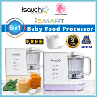 *Percuma* Isa Uchi iSMART Digital 6 dalam 1 Pemproses Makanan Bayi Pelbagai Fungsi (Pengukus+Pengisa