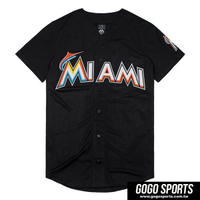 【毒】MLB MIA 邁阿密馬林魚 經典款 LOGO 黑色 棒球球衣【領券折222｜Cube卡+APP下單最高10%回饋】
