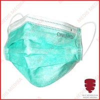 Onemed Masker Warna isi 50 Karton 3ply Earloop Face Mask Disposable Bedah Karet Telinga Debu Motor 2
