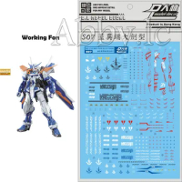 for MG 1/100 Astray Blue Frame Second Revise D.L Model Master Water Slide Caution Warning Details De