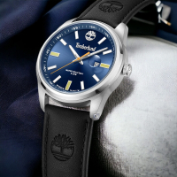 Timberland 天柏嵐  ORFORD系列 拓荒者腕錶 皮帶-黑/藍45mm(TDWGB0010802)