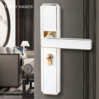 Modern Zinc Alloy Apartment Door Locks Indoor Mute Security Door Lock Bedroom Deadbolt Lock Kitchen Hardware Home Handle Lockset