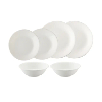 【CORELLE 康寧餐具】純白6件式碗盤組(604)