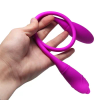 Adult Sex Toy Dildo Thrust Vibrator Women Tonguing Vibrator G-Spot Clitoral Stimulator Double Headed Vibrator Adult Products