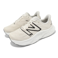 NEW BALANCE 慢跑鞋 Fresh Foam X More V4 2E 寬楦 男鞋 米白 黑 厚底 NB 運動鞋(MMORHK4-2E)
