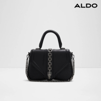 【ALDO】STEFANY-華麗亮鑽動物頭飾造型手提包-女包(黑色)