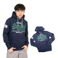【Superdry】深藍 刷毛 帽T 極度乾燥 連帽 長袖 Superdry(連帽 長袖 9261CS1)