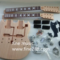 double neck unfinished unpainted electric guitar one for 6 string one for 12 string 901
