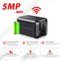 XIHANCAM 5MP Kamera Mini Wifi CCTV Kecil Tersembunyi Tanpa Kabel Kamera CCTV Mini Sambung Ke HP 5MP-