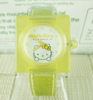 【震撼精品百貨】Hello Kitty 凱蒂貓 手錶-方黃【共1款】 震撼日式精品百貨
