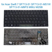 PT-BR Spanish Keyboard for Acer Swift 7 SF713 51 SF713-51-M51W M9FS SF713-51-M90J M2SB Notebook V160266AS1 V160266AK1 SC3P_A50B