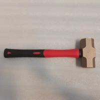 Non Sparking Tools Aluminum Bronze 3KG Sledge Hammer With Fiberglass Handle