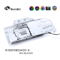 Bykski Water Block use for Colorful RTX 2080 Advanced OC V3/RTX2070 V2/2060 AD Full Cover Copper Radiator Block/A-RGB/RGB Light