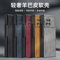 Vivo X Fold XFold 5G V2178A Case Shockproof PU Leather Skin Hard Cover Matte Phone Case Silicone Bumper for Vivo X Fold XFold 5G