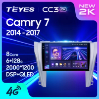 TEYES CC3L CC3 2K For Toyota Camry 7 XV 50 55 2014 - 2017 Car Radio Multimedia Video Player Navigation stereo GPS Android 10 No 2din 2 din dvd