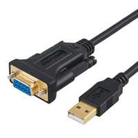 CableCreation 1~3m 工業級 USB轉RS232/DB9母串口線 鍍金接頭 多重遮蔽