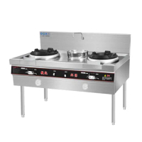 stove with oven burner Industrial two wok gas range stove Restaurant equipments chinese wok burner stand burner cooker gas stove