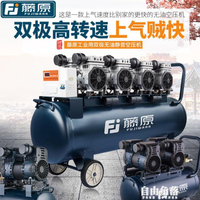 無油空壓機靜音款工業級壓縮機噴漆木工汽修大流量220v氣泵