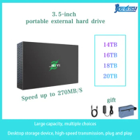 CoolFish Portable External Hd 14T16T18T20T 3.5Inch External Hard Drive High-Capacity Hard Disk For Desktop/Laptop Free Shipping