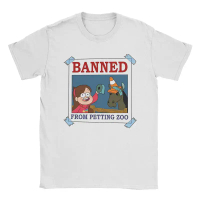 Men's T-shirt Gravity Falls banned from potting zoo casual tee short sleeve Mabel Pines T shirts o n