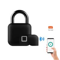 EGFirtor Fingerprint Padlock Tuya Bluetooth Fingerprint Door Lock Smart Lock Heavy Duty Biometric Padlock Ideal For All Padlock