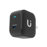 【UKKO】進階版 GaN mini 67W 氮化鎵急速充電器-黑(GaN USB-C PD快充)