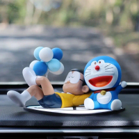 Konsol tengah kereta, hiasan dalaman kereta, Doraemon, Dingdang, kucing, Doraemon, tidur, beruang be
