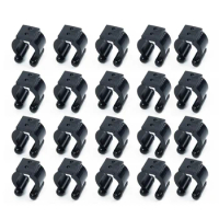 20PCS Portable Fishing Rod Clips Nylon Club Positioning Clamps Holder Accessories Wall Mounted Organizer Fishing Rod Rack