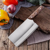 Slicing Knife 9Cr18MoV Steel Chefs Cleaver Mulberry Handmade Sang Knife For Cutting Meat And Vegetables Hotel Special Cutters