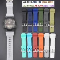 Wrist Band AQ-S810 AEQ-110 MCW-200H AQ-S800W AE-1200 AEQ-110W Bracelet Strap AQS810 AEQ110 Watch HW-800 Watchband 18MM