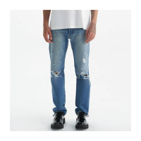 【LEVIS 官方旗艦】150週年紀念款 重現1983年歷史設計 男款 501直筒牛仔褲/開口破壞 熱賣單品 00501-3375