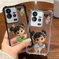 Suitable for[iQOO 11,iQOO 12,iQOO 12 pro] phone case TPU Anti-drop Anti-slip Color Heart Girl Anti-f