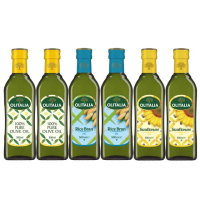 【Olitalia 奧利塔】純橄欖油+玄米油+葵花油禮盒組(500mlx6瓶)
