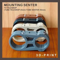 mounting senter tube OD 25 mm ke senter OD 30 mm custom 3D Print cream