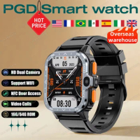 PGD SmartWatch 4G LTE GPS SIM Card Wifi NFC Dual Camera Rugged Storage Google Play Heart Rate Androi