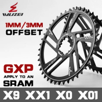 WUZEI GXP 1mm/3mm/6mm Offset Chainring 30T 32T 34T 36T 38T 40T 42T Crank MTB Bike Crankset Bicycle Chainwheel for SRAM X9 XX1 X0