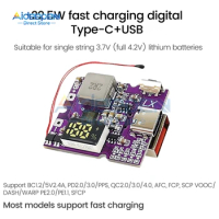 22.5W High Power Bank Bidirectional Fast Charging Mobile Power Module Circuit Board DOY With LED Display Type-c Interface