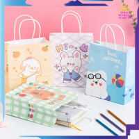 GTT Paper Bag Motif Kartun Beruang & Kelinci Goodie Bag Lucu Mini