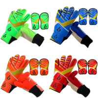 Soccer Goalkeeper Gloves Breathable Wear Child Goalkeeper Gloves Rubber Football Gloves