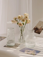 【可開發票】 宅配到府 花瓶 玻璃花瓶簡約現代玻璃花瓶高顏值ins風小口客廳臥室桌面水養插花擺件裝飾~優樂悅