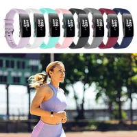 Silicone Watch WristBand Soft 8 Colors Wrist Bracelet Strap Replacement Watchband for r Fitbit Inspire HR/Inspire 2/Ace 2/3