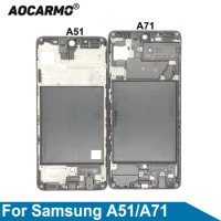 Aocarmo For Samsung Galaxy A51 A71 Front LCD Screen Frame Faceplate SM-5160 SM-7160
